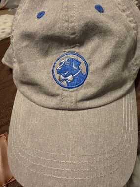 Southern Proper Gray Baseball Cap with Blue Embroidered Dog